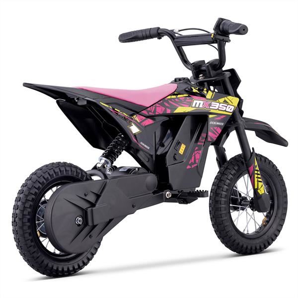 FunBikes MX350 Pink Electric Kids Dirt Bike