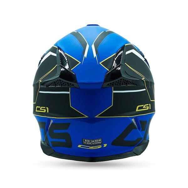 Chaos CS-1 Kids Motocross Crash Helmet Blue