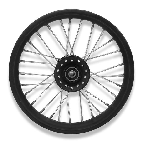 FunBikes MXR 2000w Electric Dirt Bike Front Wheel Rim Black 12 Inch