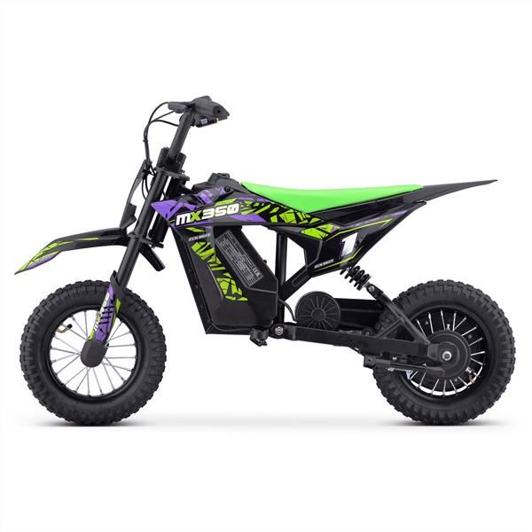 FunBikes MX350 Green Electric Kids Dirt Bike