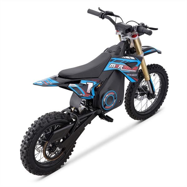 FunBikes MXR 1600w 48v Lithium Electric Motorbike 14/12 68cm Blue Kids Dirt Bike