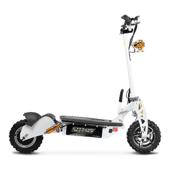 Chaos 1600w 48v SLA Hub Drive White Off Road Electric Scooter