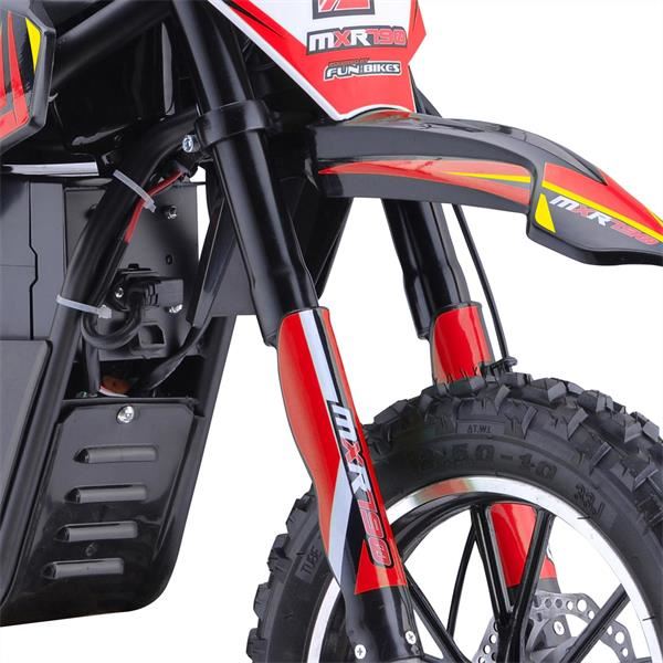 FunBikes MXR 790w Lithium Electric Motorbike 61cm Red/Black Kids Dirt Bike