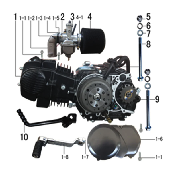 M2R RF160 S2 Pit Bike YX160cc Engine