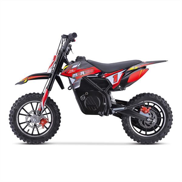 FunBikes MXR 790w Lithium Electric Motorbike 61cm Red/Black Kids Dirt Bike