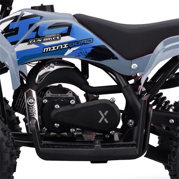 FunBikes Toxic 50cc Blue Kids Mini Petrol Quad Bike