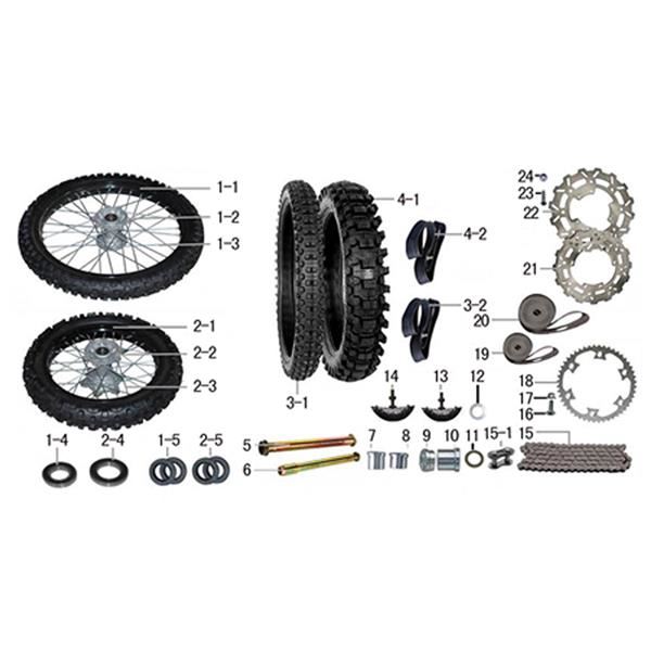 Ten10 250R Dirt Bike Rear Sprocket Bolt
