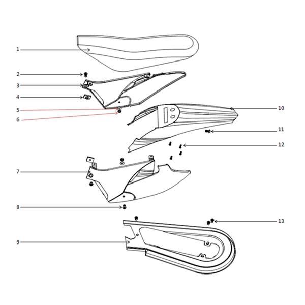 Funbikes Electric MXR Dirt Bike Chain Guard