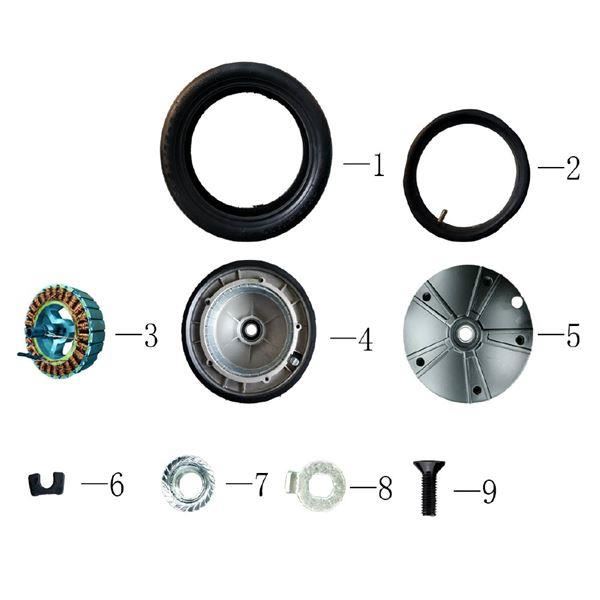 Gotrax GXL H853 Electric Scooter Front Wheel Motor Assembly