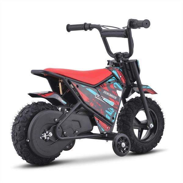FunBikes MB250 43cm Motorbike 250w Red Electric Kids Monkey Bike