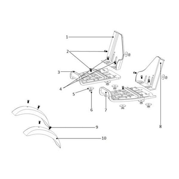 Funbikes 96 Electric Mini Quad Front Mudguard