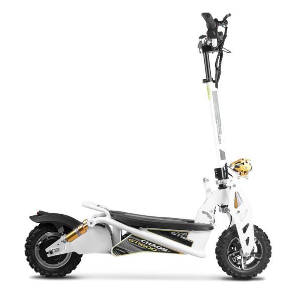 Chaos GT1600 Sport 48v 15.6ah Li Hub Drive White Off Road Electric Scooter