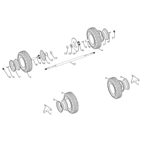 FunBikes FunKart Pro 98cc Petrol Go Kart Rear Brake Disc