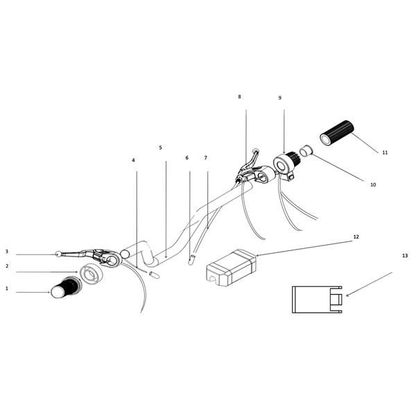 FunBikes MXR1500 Electric Dirt Bike Handlebar Bar Pad