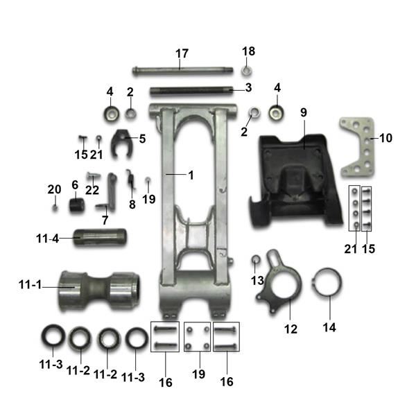 Xtrax Sport 250cc Quad Bike Chain Tensioner Roller Spring