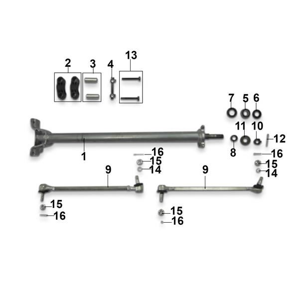 Xtrax Sport 250cc Quad Bike Steering Column
