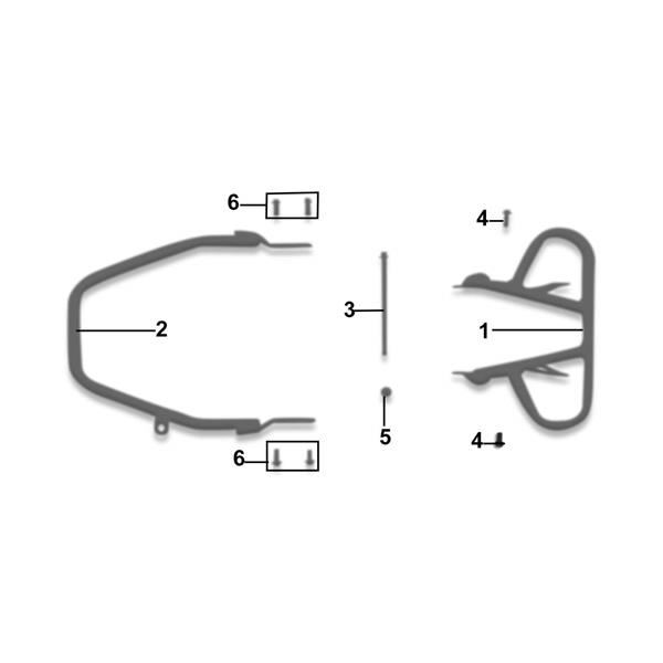 Xtrax Sport 250cc Quad Bike Front Bumper Bull Bar Bolt