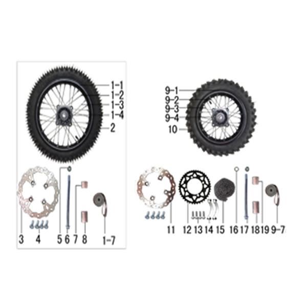 M2R RF140 S2 Pit Bike 41 Tooth Rear Sprocket