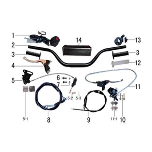 M2R RF160 S2 Pit Bike Handlebar Pad Sponge