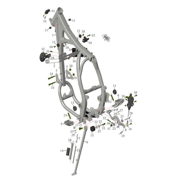 M2R RS-R 250cc Dirt Bike Kick Stand Bolt